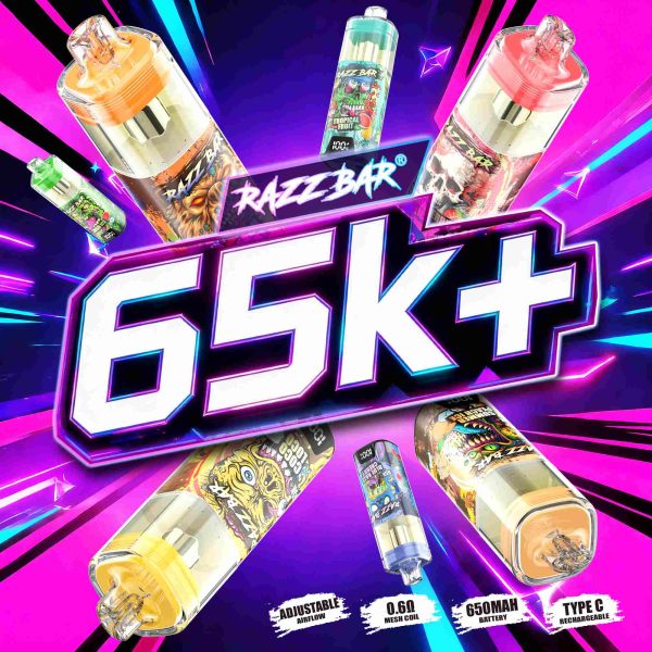RAZZ BAR 65K+ puffs | Big cloud - Image 3