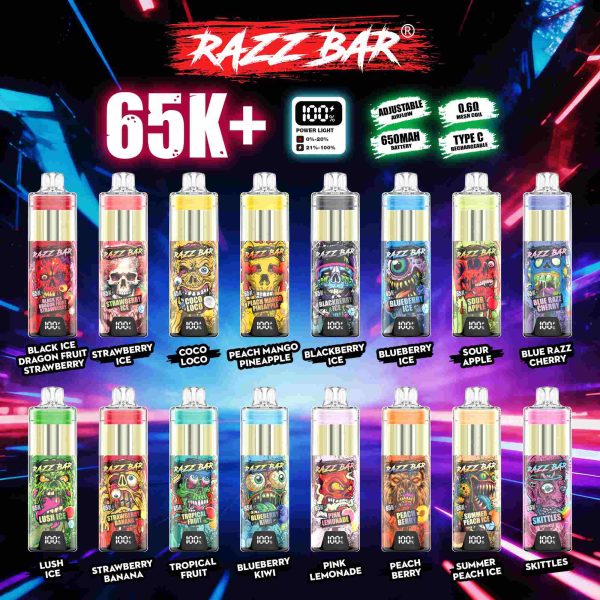 RAZZ BAR 65K+ puffs | Big cloud - Image 5