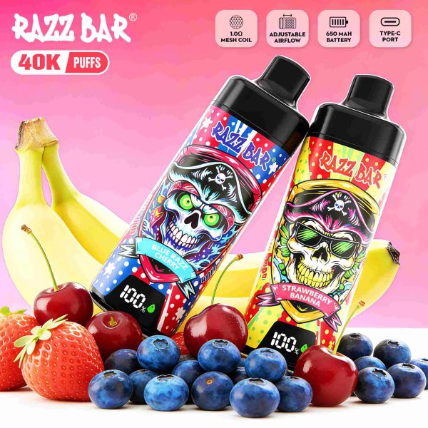 RazzBar 40k PUFFS | Smooth airflow - Image 4