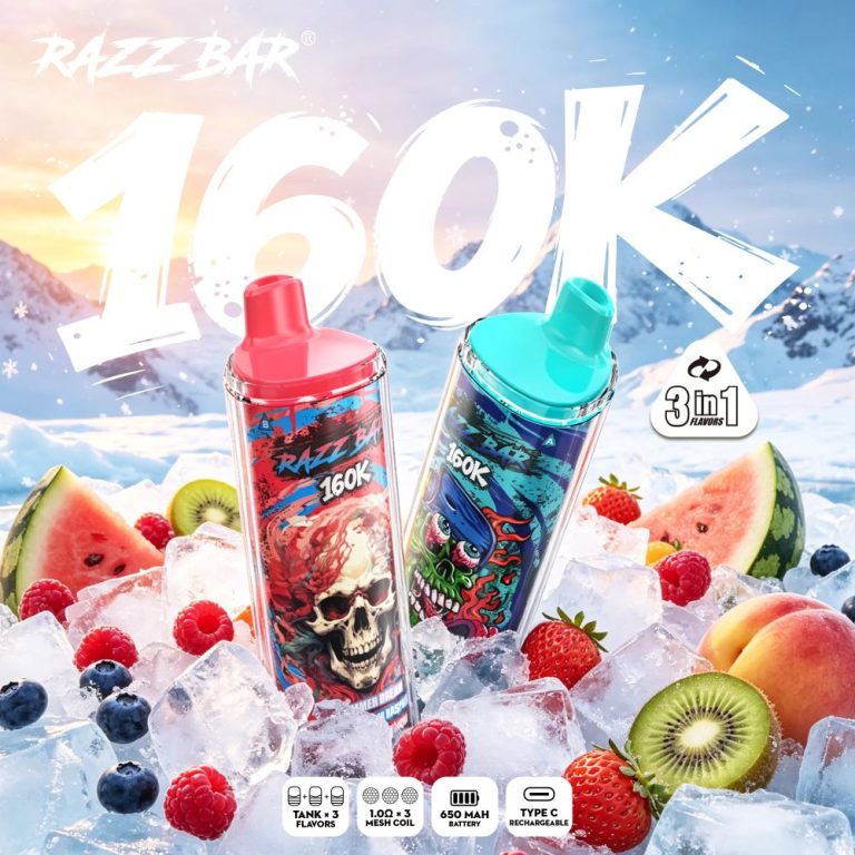 Best Vape for Road Trips Why Razz Bar 160K Fits Long-Lasting Travel Use