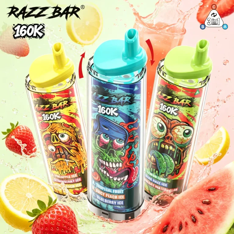RAZZ BAR 160K Puffs Flavor Guide Best Fresh and Fruity Vape Flavors for Adult Users (1)