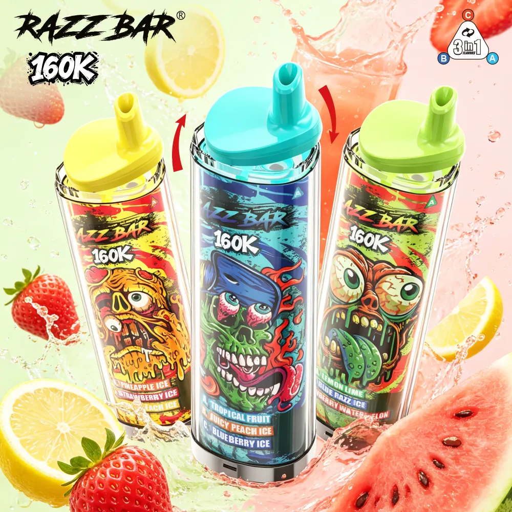 RAZZ BAR 160K Puffs Flavor Guide Best Fresh and Fruity Vape Flavors for Adult Users (1)