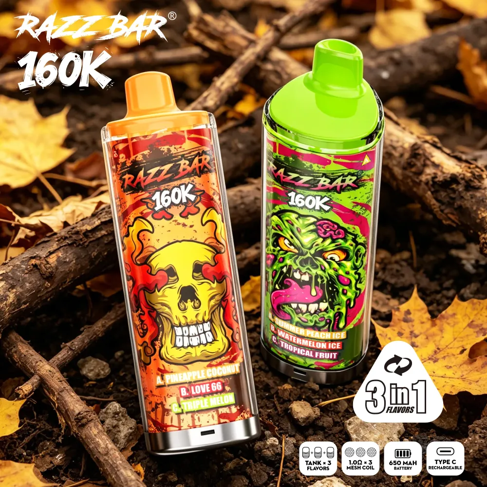 RAZZ BAR 160K Puffs Review Flavors, Battery Life and Daily Use Guide (1)