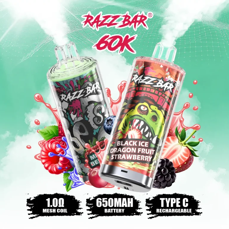 Razzbar 60K vs Razzbar 40K High Puff Disposable Vape for Daily Use