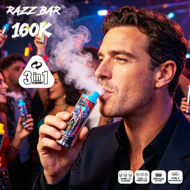 Biggest Vapes in 2026 Why RAZZ BAR 160K Fits the High-Puff Device Trend