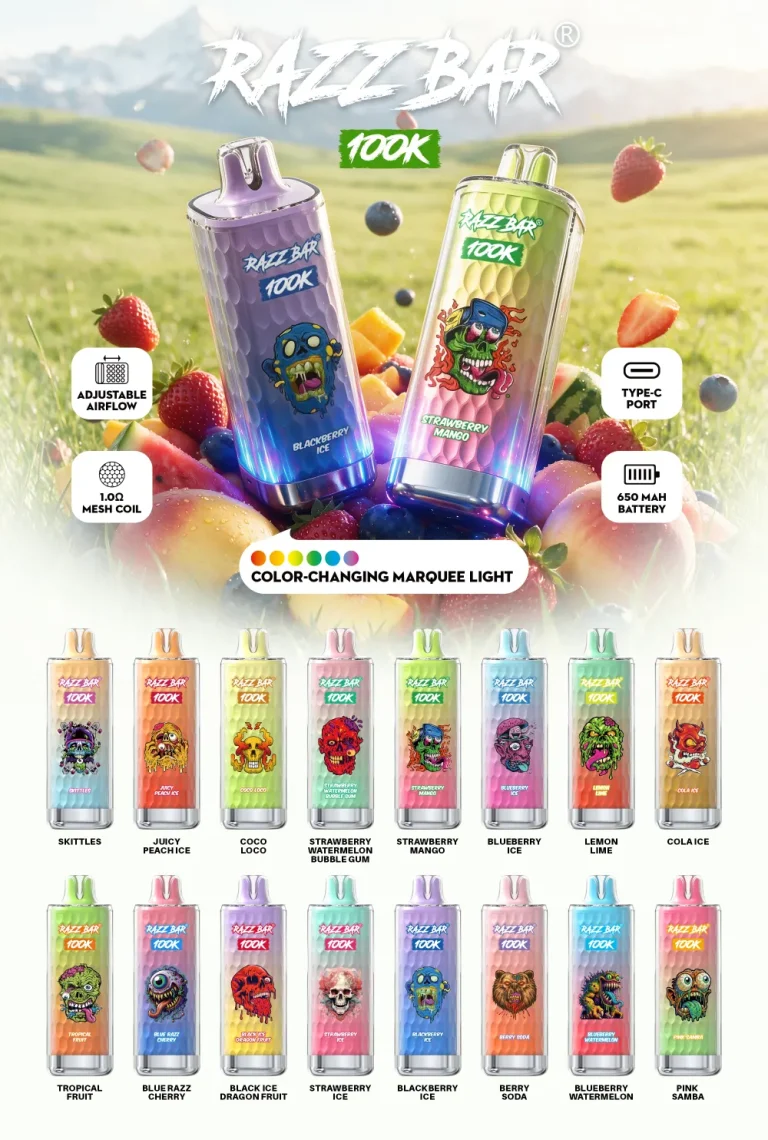 How to Choose a Disposable Vape Flavor for Long-Term Use Razz Bar 100K Flavor Guide