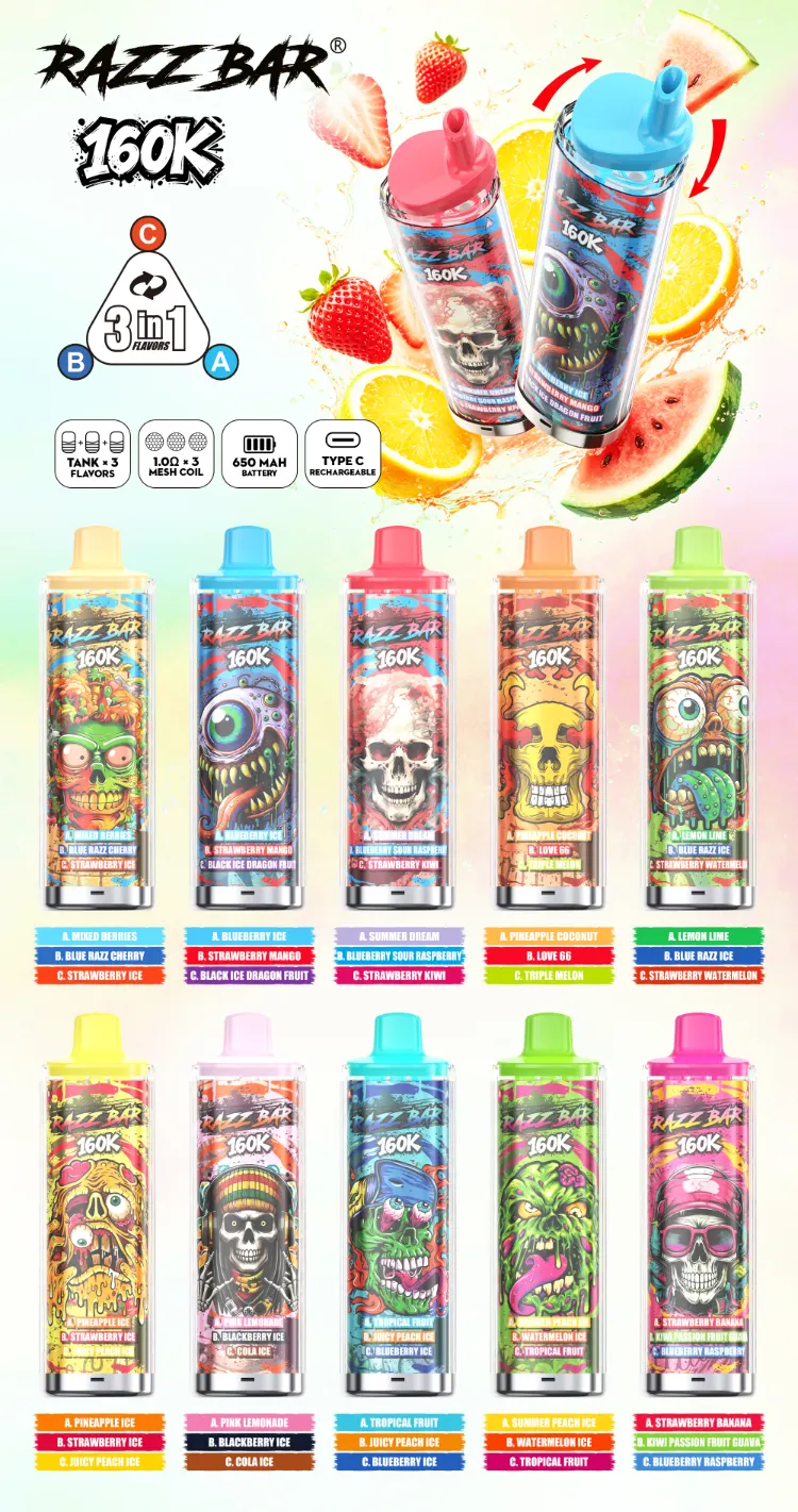 Longest Lasting Disposable Vapes in 2026 Does RAZZ BAR 160K Have the Most Puffs