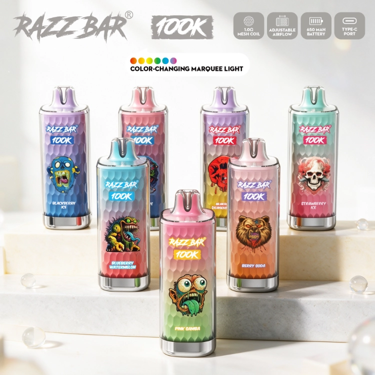 RAZZ BAR 100K vs 160K How to Match Capacity, Charging, and Flavor Range to the Right Buyer